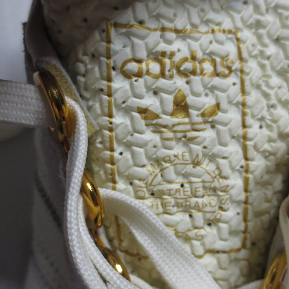 ADIDAS womens RETROPY E5 sneaker SHOE gray CREAM gold BOOST MIDSOLE retro 9.5 - Picture 5 of 13